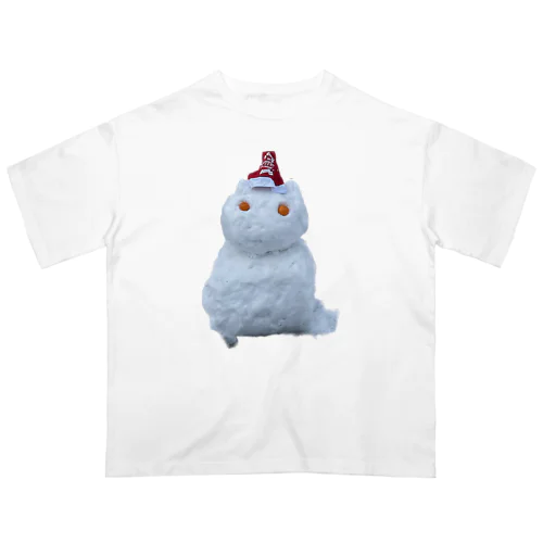 雪ネコダルマ オーバーサイズTシャツ