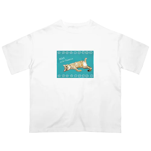 猫落ちてます オーバーサイズTシャツ