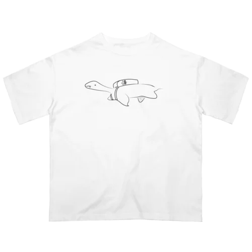 エラスモサウルス 子供 ジュラシックランチ Oversized T-Shirt