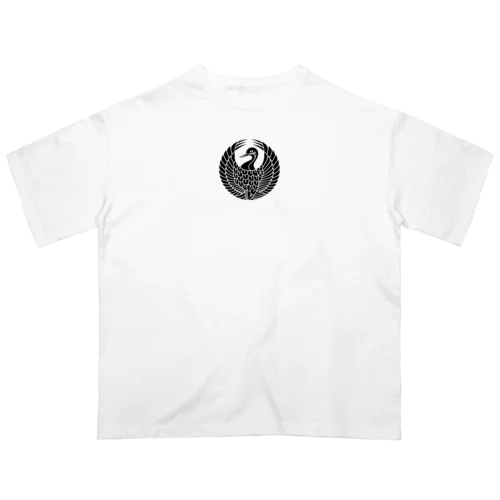  Mori family traditional crane オーバーサイズTシャツ