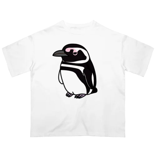 墨田区にやって来てしまったマゼランペンギン オーバーサイズTシャツ