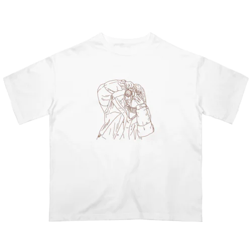 カメラ女子はすすむ Oversized T-Shirt