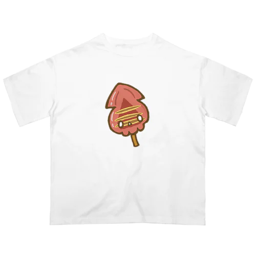 ドクロ風味なイカ焼き オーバーサイズTシャツ