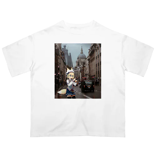 Exploring London with Tokikaze 1 (Color) オーバーサイズTシャツ