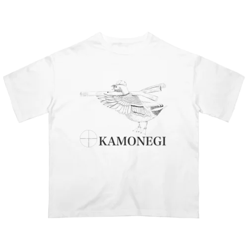 kamonegi モノクロ Oversized T-Shirt