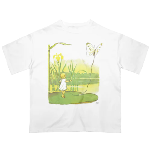 蝶とおやゆびひめ by Elsa Beskow オーバーサイズTシャツ