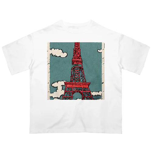 tokyotower4 オーバーサイズTシャツ