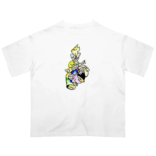 人間掃除機ロボット Oversized T-Shirt