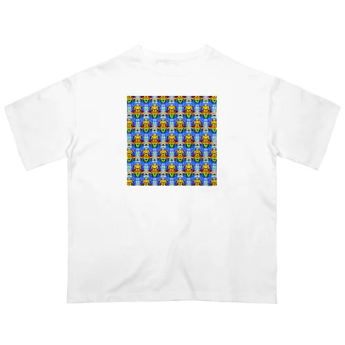 人間掃除機ロボット模様 Oversized T-Shirt