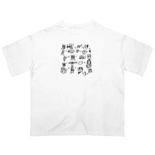 しりとり オーバーサイズTシャツ