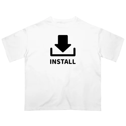 インストール中 オーバーサイズTシャツ