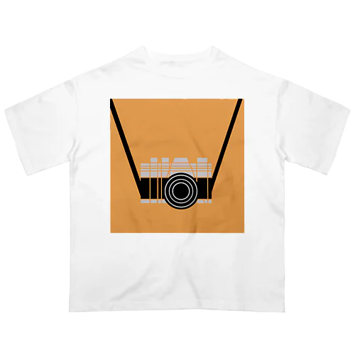 カメラオレンジ オーバーサイズTシャツ