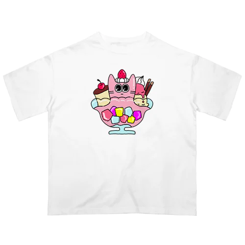 ネコちゃんもどき　アラモード Oversized T-Shirt