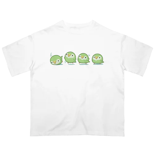 空も飛べるはずと頑張るカカポ Oversized T-Shirt