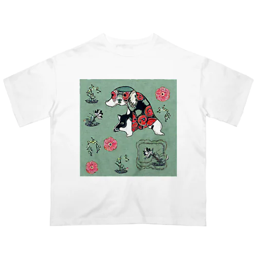 和の世界の犬 Oversized T-Shirt