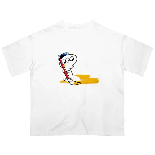 パレットくん（黄色い絵の具） オーバーサイズTシャツ