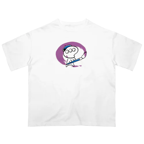 パレットくん（紫えのぐ） Oversized T-Shirt