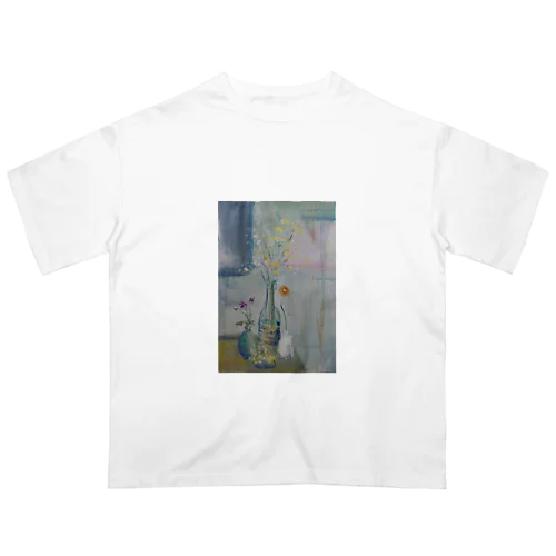 油画花たち オーバーサイズTシャツ