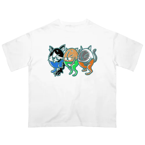 ぱんすてぃ・だんぷてぃ(猫？) オーバーサイズTシャツ