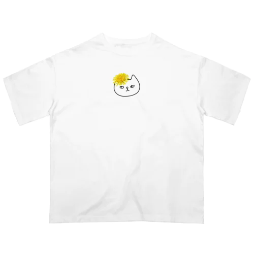 たんぽぽとねこ オーバーサイズTシャツ