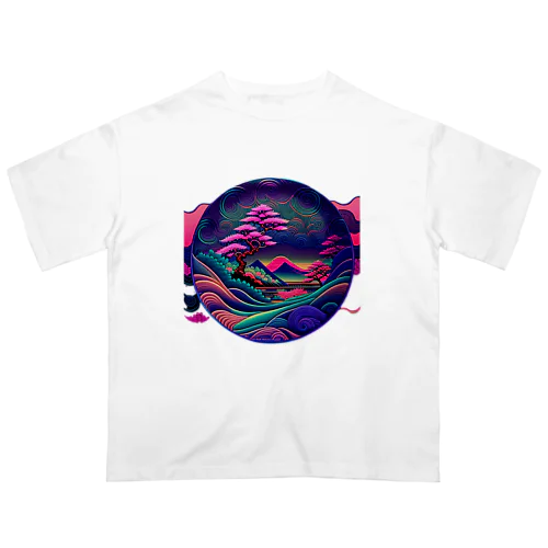 【lofiアート】浮世絵パンクシティ オーバーサイズTシャツ