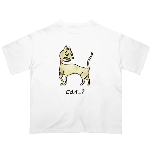 cat,,,? オーバーサイズTシャツ