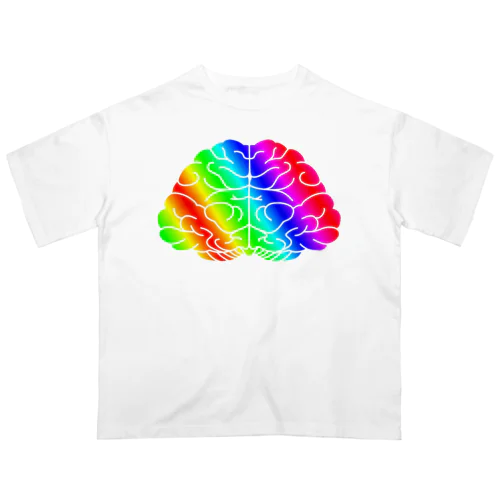 虹脳(type2) オーバーサイズTシャツ