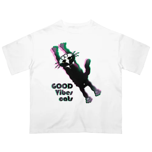 GOOD VIBES CATS オーバーサイズTシャツ