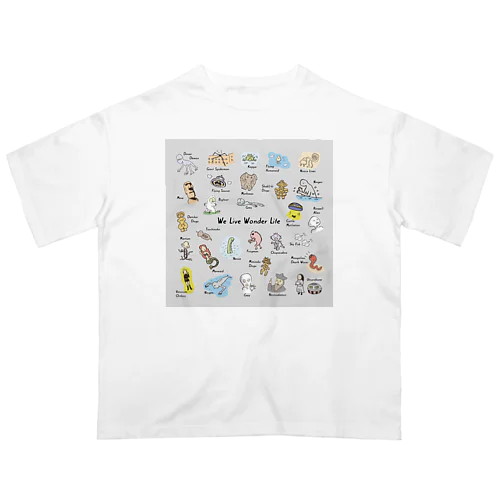 We Live Wonder Life オーバーサイズTシャツ