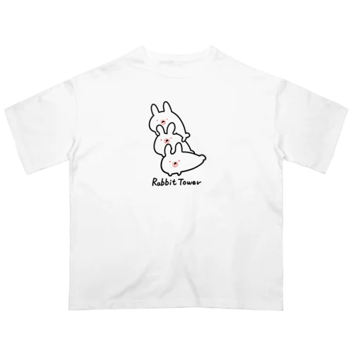 うさぎタワー オーバーサイズTシャツ