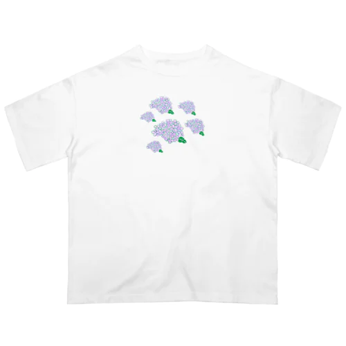 紫陽花 オーバーサイズTシャツ