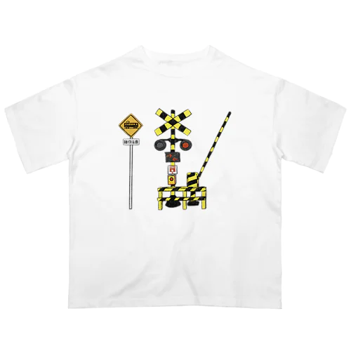 シンプル踏切 Oversized T-Shirt