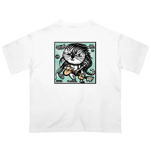 猫仙人のロックンロール🎶 Oversized T-Shirt