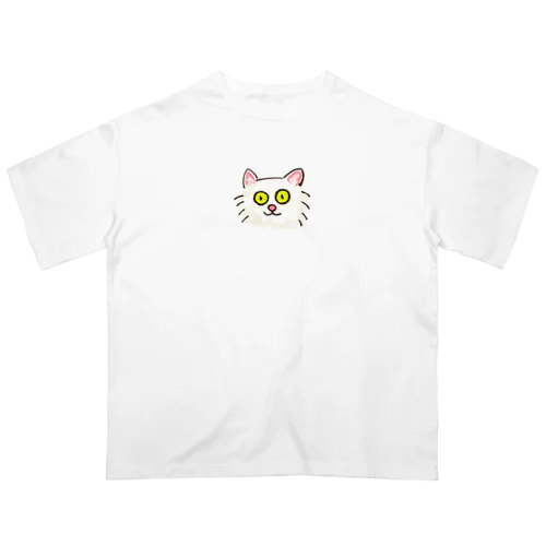 ターキッシュアンゴラのねこ オーバーサイズTシャツ