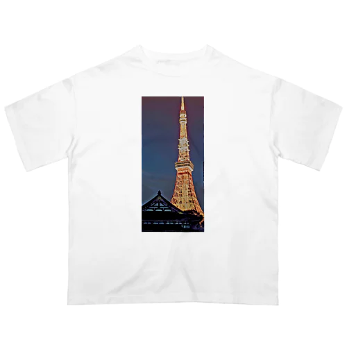 夜の東京タワー Oversized T-Shirt