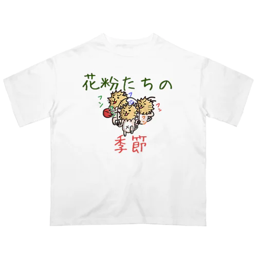 かふんだにゃんたちの宴 オーバーサイズTシャツ