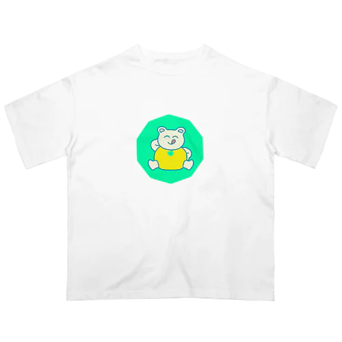 はっさくまのてへぺろダイヤモンド オーバーサイズTシャツ