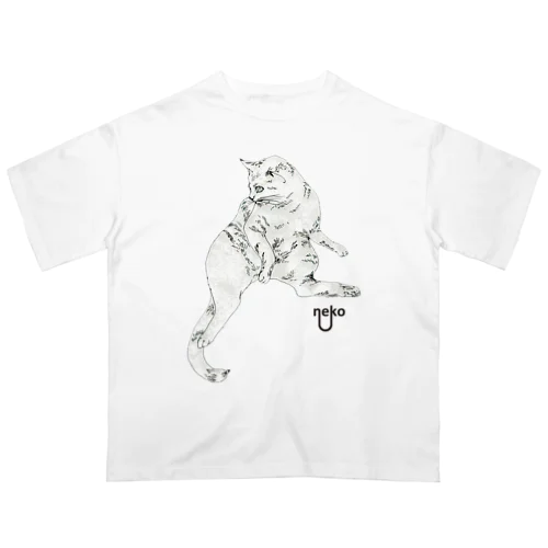 nekoねこねこ オーバーサイズTシャツ