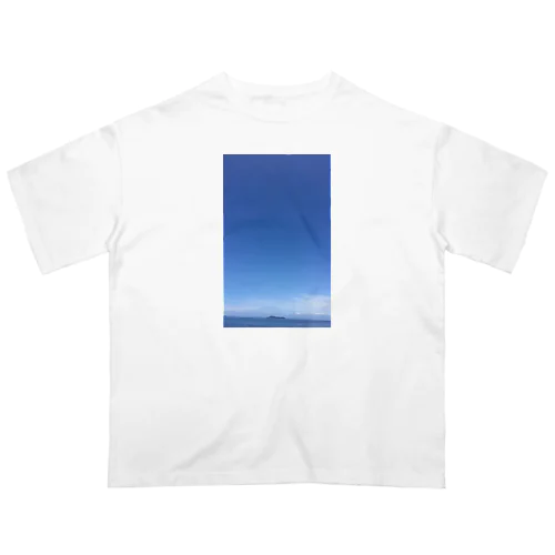 道の駅とよはまから見える伊吹島 オーバーサイズTシャツ