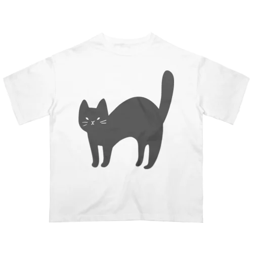 警戒モードのネコ Oversized T-Shirt