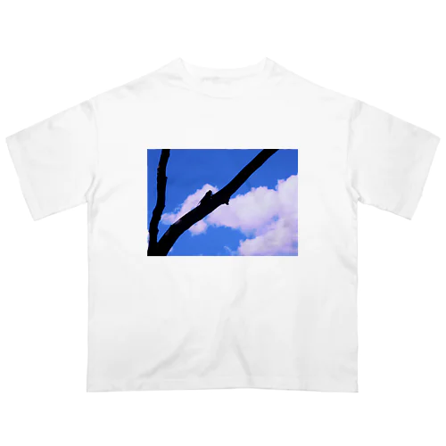 セミシルエット×青空 Oversized T-Shirt