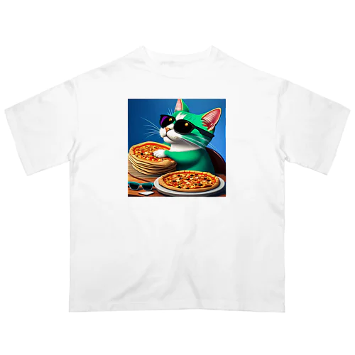 Pizza Cat オーバーサイズTシャツ