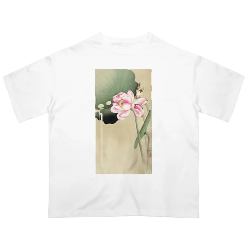 小原古邨　蓮と雀　Ohara Koson / Songbird and Lotus オーバーサイズTシャツ