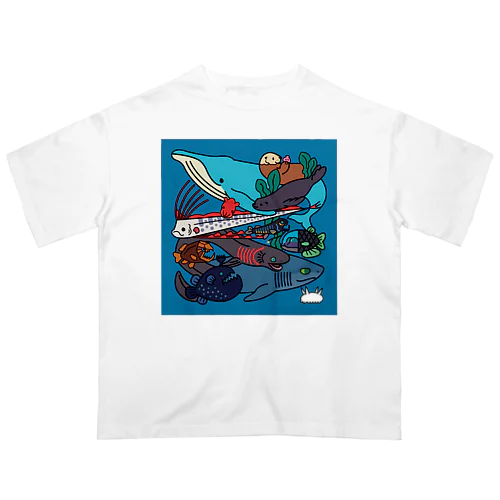 海の生き物たち Oversized T-Shirt