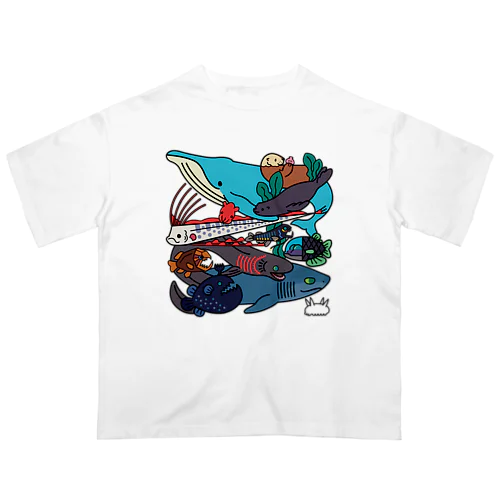 海の生き物たち Oversized T-Shirt