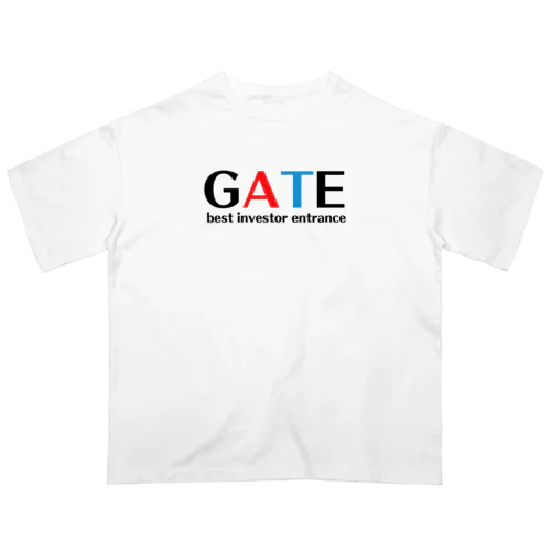 GATE（文字色　黒） オーバーサイズTシャツ