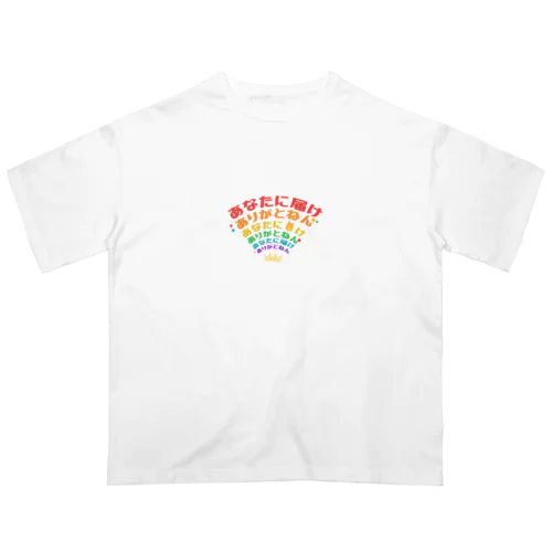 虹色ありがとねん王冠Ver Oversized T-Shirt