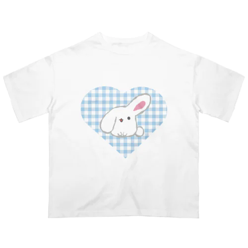 もちふわうさぎぱすてるはーと オーバーサイズTシャツ