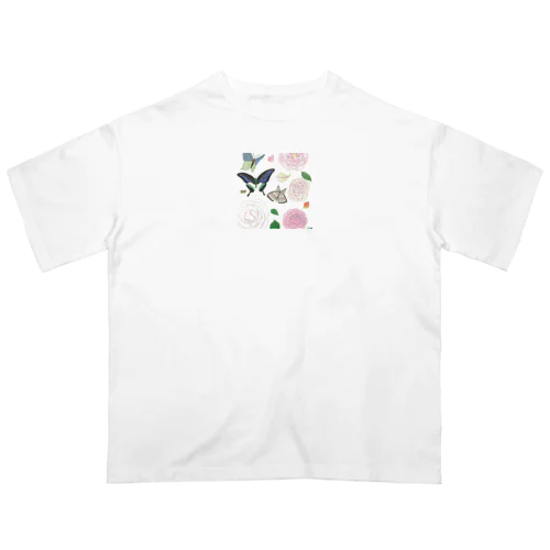 蝶と薔薇 オーバーサイズTシャツ