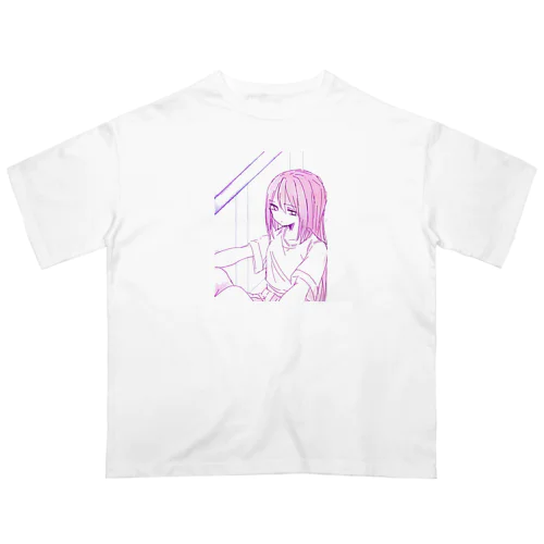 物憂げ少女 Oversized T-Shirt
